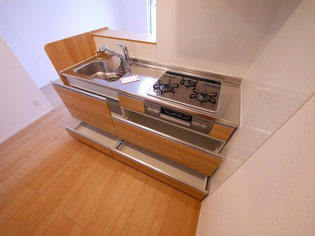 ボナール　A棟のキッチン|キッチンでお料理をお楽しみください