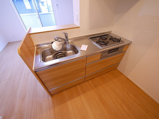 ボナール　A棟のキッチン|コンパクトなキッチンで掃除もラクラク