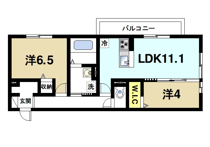 ボナール　B棟の間取り|間取りです