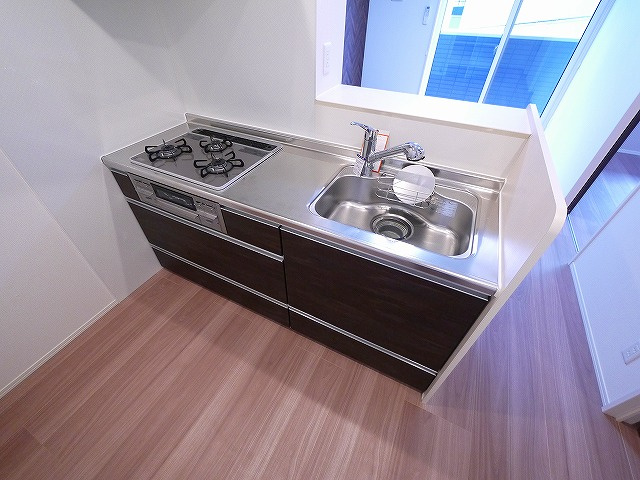 ボナール　C棟のキッチン|きれいなキッチンです