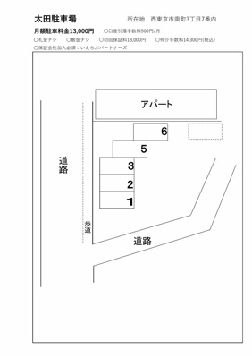【区画図】 | 太田駐車場
