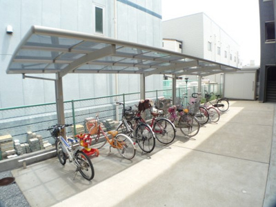 【その他共用部分】 | アルカンシェル西一之江 | 自転車置場たっぷりあります♪
