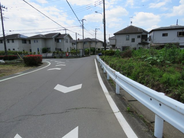 川越市笠幡売地の前面道路含む現地写真