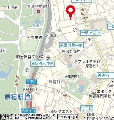 【地図】 | ＬＡＰｉＳ原宿Ⅲ