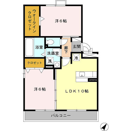 【間取り】 | ジラソーレ | 人気のカウンターキッチンタイプです
建物外観を気になさる方へ、見た目の良い物件です
