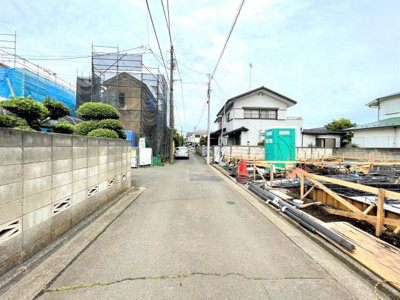 【前面道路含む現地写真】 | 東大和市新堀1期 | 北側4ｍ市道