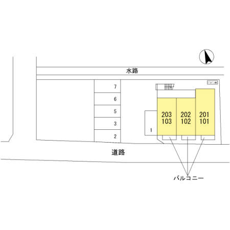 クレール出島の区画図