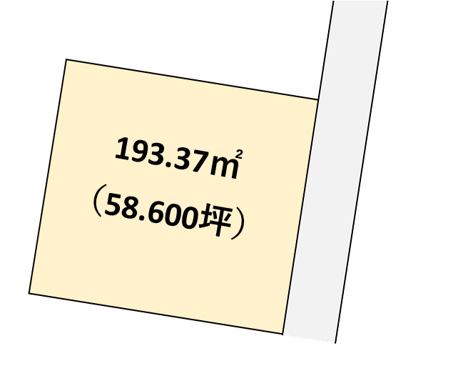 和歌山市市小路・土地・123516の区画図