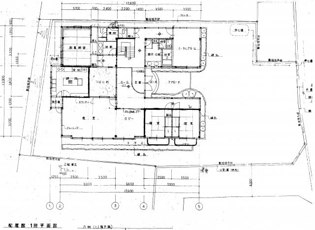 津山市沼　社員寮跡の間取り