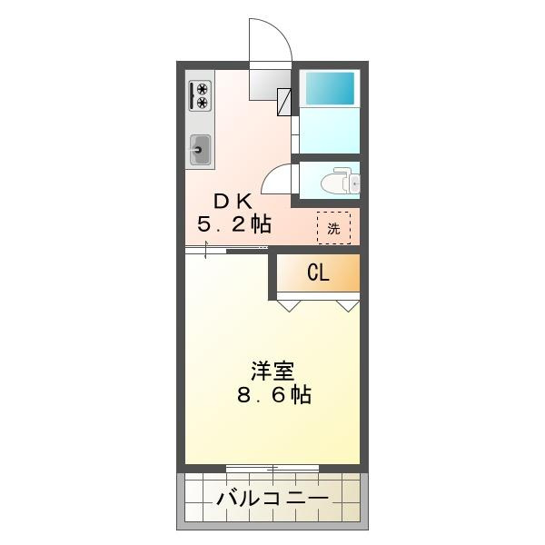 平成朝霧ハイツの間取り