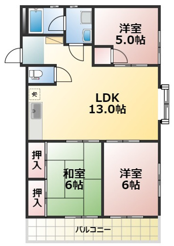 メゾン・オノウエの間取り