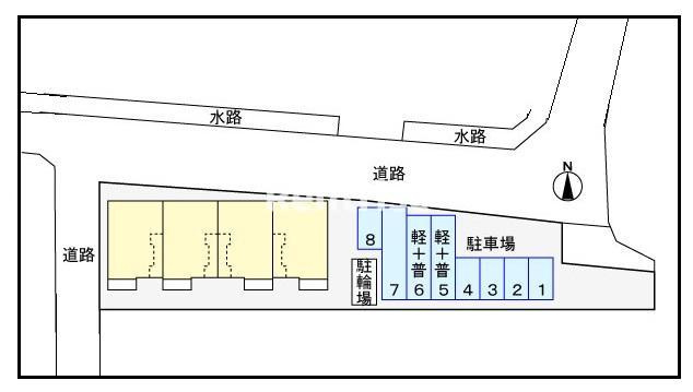 パークフィールドの駐車場