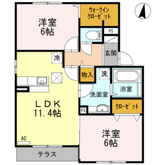 【間取り】 | ショコラコートI