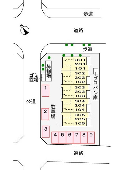 プラシードCOCOの区画図