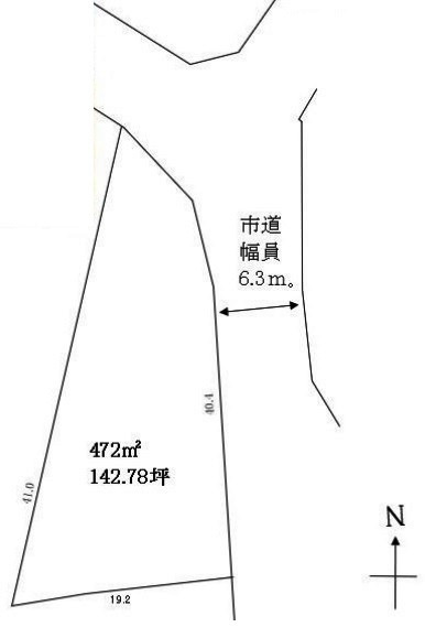 川越市笠幡　建築条件なし売地　JR川越線『笠幡駅』徒歩15分　【霞ヶ関西小学区】の区画図|全4区画