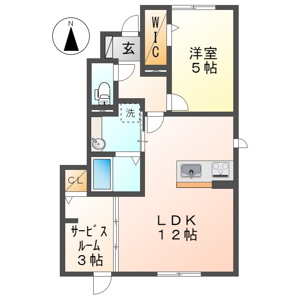 KadoyakanＤの間取り