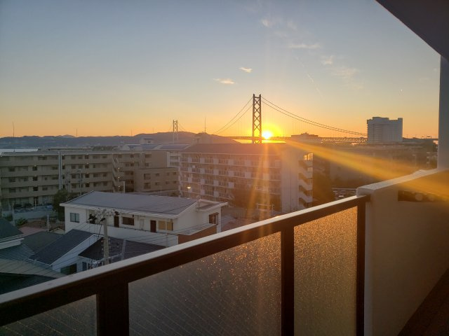 五色山ハイツの展望|この景色は忘れられない…☆神戸市垂水区　五色山ハイツ☆