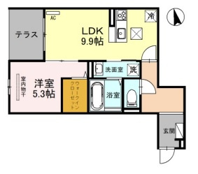 【間取り】 | Ｄ－room立花