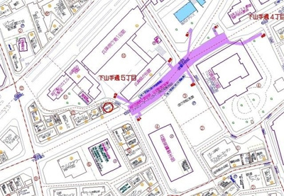 【地図】 | 県庁前に建つ事務所ビル