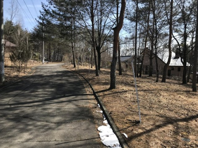 【前面道路含む現地写真】 | 佐久高原美笹別荘地Ｇ－１９