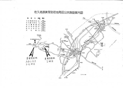 【地図】 | 佐久高原美笹別荘地Ｇ－１９