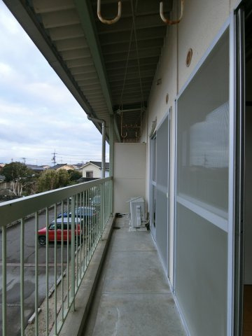 マルタカコーポのバルコニー