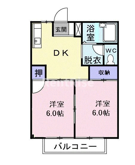 一宮市三条字郷西のアパートの外観