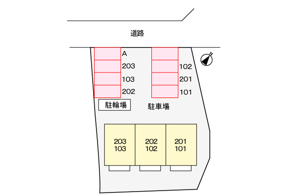 ドミール早川の区画図