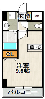 ONLYONE小花Ⅱの間取り
