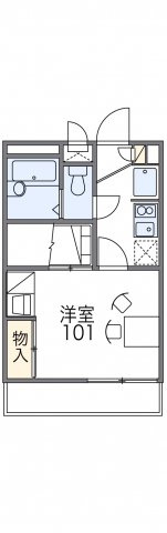【間取り】 | レオパレスＭＡＲＵＫＩＴＡⅢ