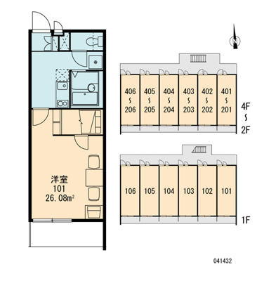 【区画図】 | レオパレス加島サザンフェイス
