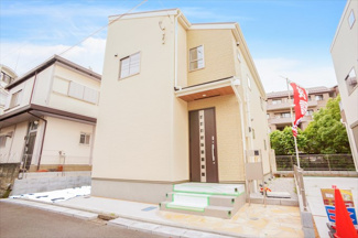 【外観】 | 土地面積35坪超えの新築一戸建てです。