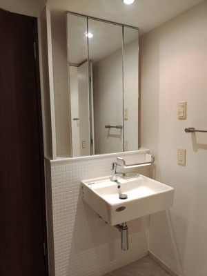 【独立洗面台】 | パークヴィレッジ南堀江 | 使いやすい独立洗面台です