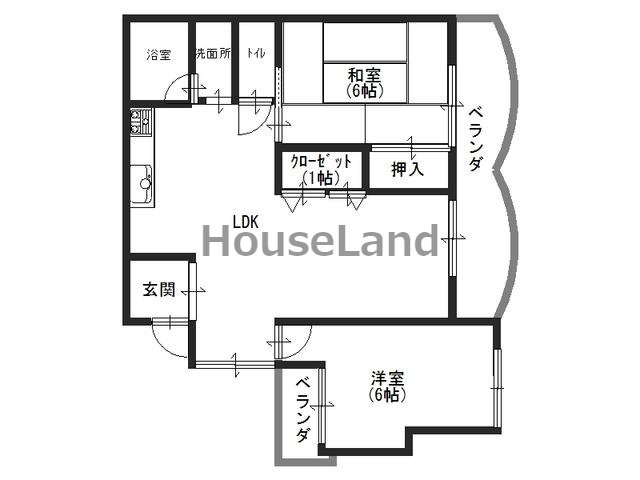 ハイツ二葉の間取り
