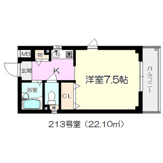 【間取り】 | エクシード園田Ⅱ