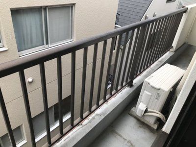 【バルコニー】 | シャルマン国立 | ※参考写真。別の号室の写真。