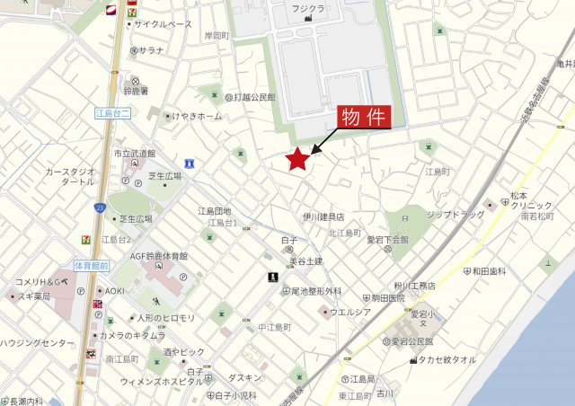 リードヒルズ北江島町《全19区画》の地図|広域Map