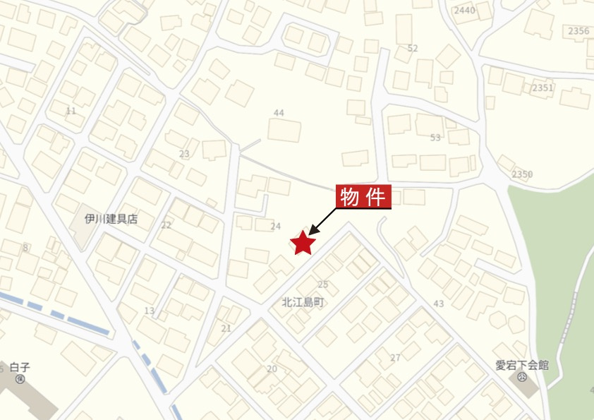 鈴鹿市北江島町《プリマアベニュー北江島 全3区画》1号地の地図|詳細Map