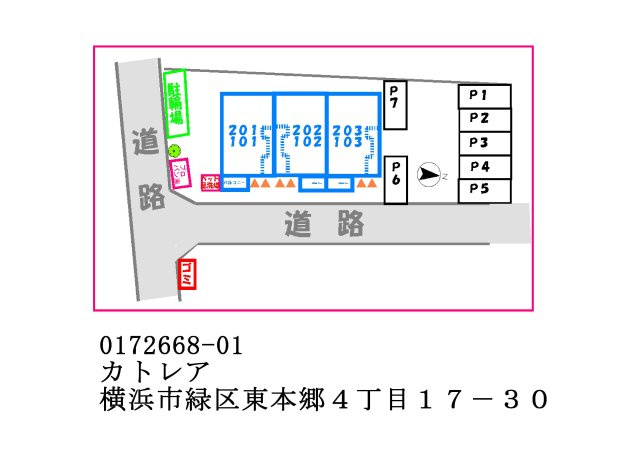 カトレアの区画図