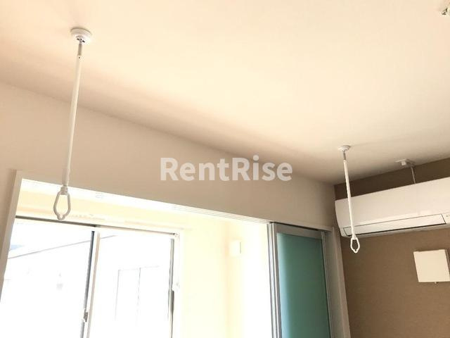 ヒラソールの和室|室内物干し