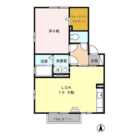 ルガール７０の間取り