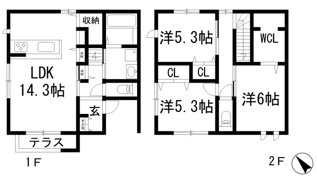 【間取り】 | ラウハ・マツバC
