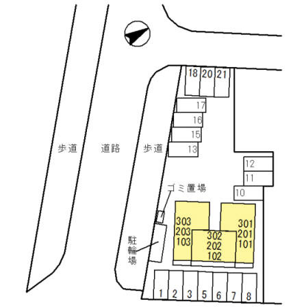 イゾラ ルーチェの区画図