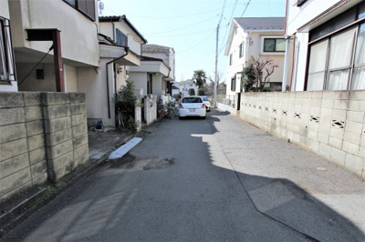 【前面道路含む現地写真】 | 武蔵村山市三ツ藤1丁目 | 西側約5ｍ