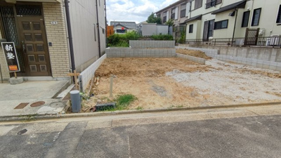 【外観】 | 瑞穂区仁所町１号棟　★仲介手数料無料★中根小学校・萩山中学校　新築一戸建て | 7/28撮影
造成工事完了しました。
瑞穂区の不動産売買はマックスバリュで住まい相談エムワイホームにお任せください。