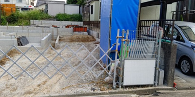【駐車場】 | 瑞穂区仁所町　2号棟★仲介手数料無料★中根小学校・萩山中学校　新築一戸建て | 8/26撮影
瑞穂区の不動産売買の事ならマックスバリュで住まい相談エムワイホームにお任せください。