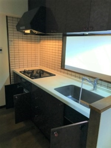 熊本市中央区水前寺３丁目の賃貸マンションのキッチン