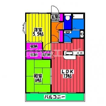 【間取り】 | リーセント春町 | リーセント春町の間取り