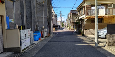 【前面道路含む現地写真】 | 千種区内山2号棟　★仲介手数料無料★内山小学校・今池中学校　新築一戸建て | 10/20撮影
千種区の不動産売買の事ならマックスバリュで住まい相談エムワイホームにお任せください。