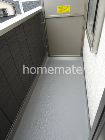 熊本市中央区琴平１丁目のアパートのバルコニー